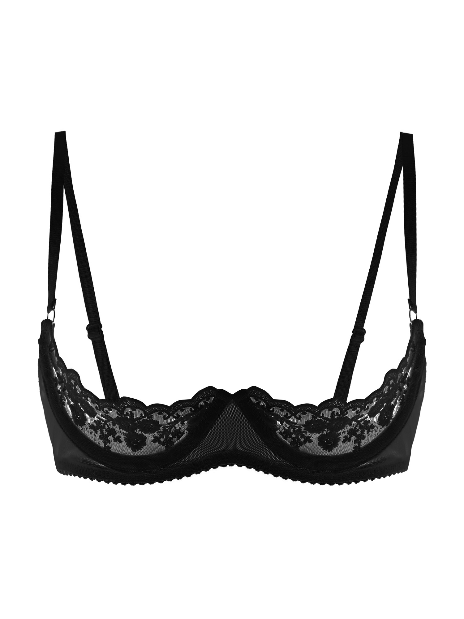 Woman Accessory - Sutiã Sexy Feminino com Copas Abertas,