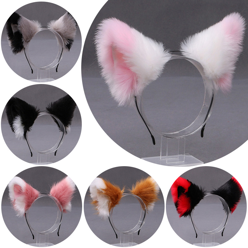 Women Accessories Kit - Tiara de Pelúcia Orelhas de Gato