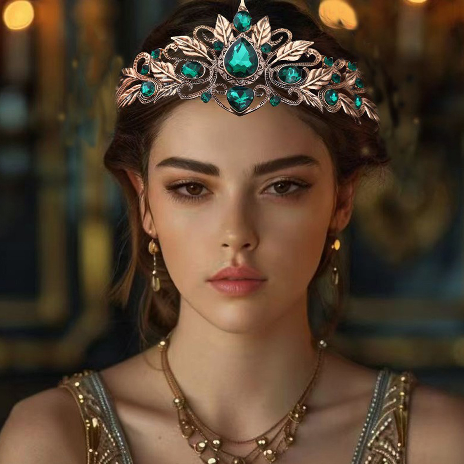 Women Accessories For Wedding - Coroa de Cabelo Estilo Barroco em