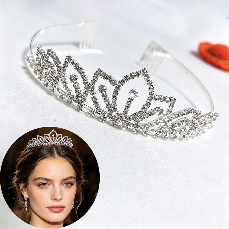 Women Accessories For Wedding - Tiara de Noiva com Coroa de