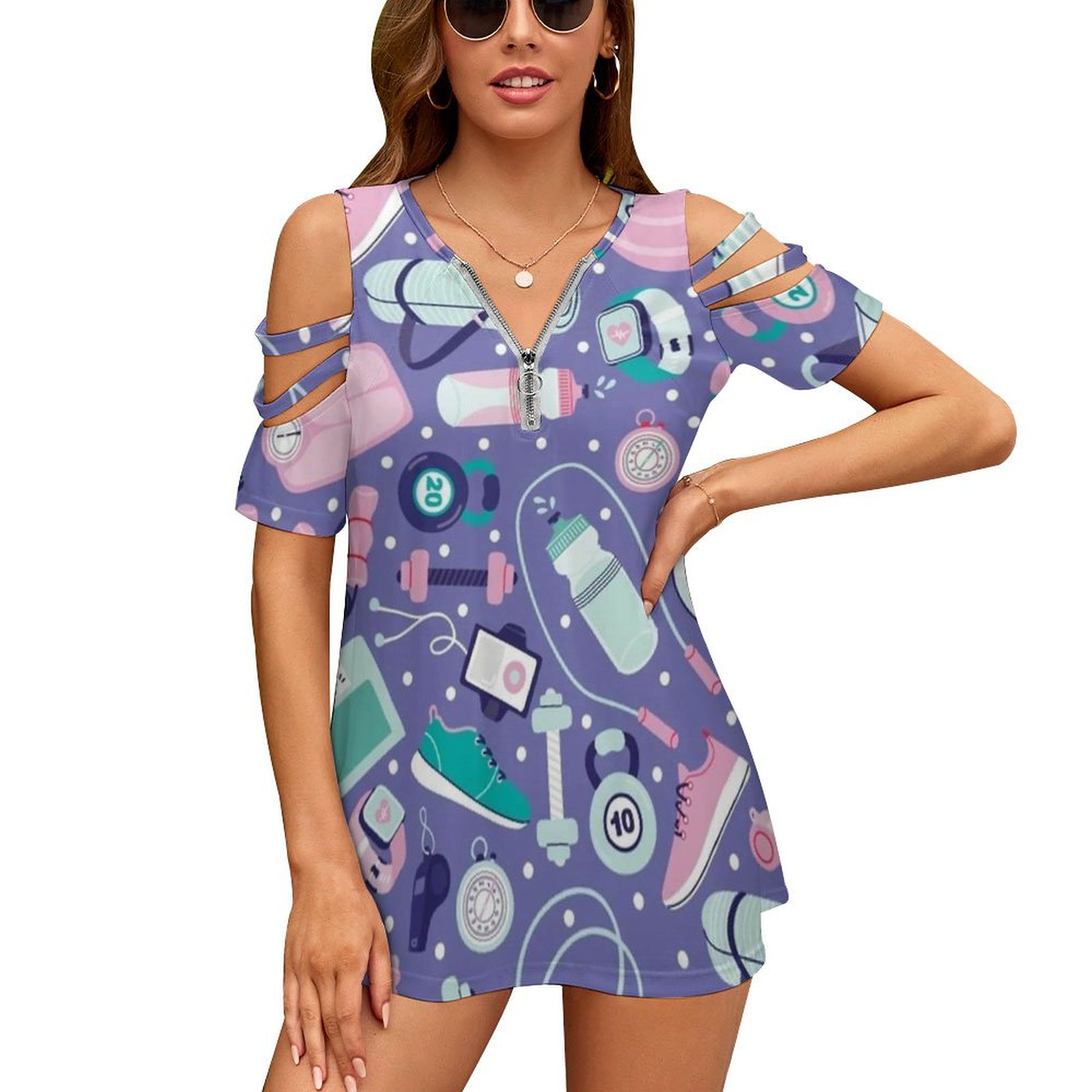 Women Accessories Vector - Obtenha ajuste camiseta feminina nova moda