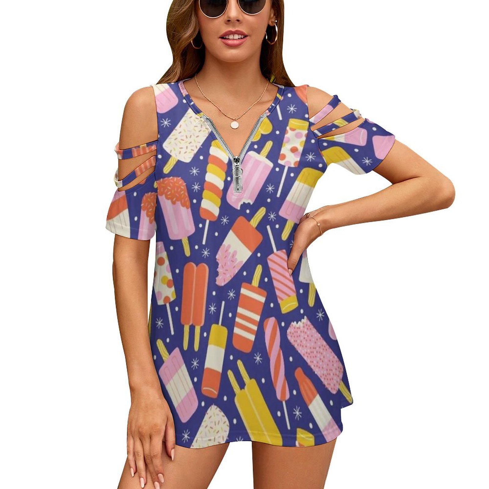 Women Accessories Vector - Popsicles nova moda zip fora do