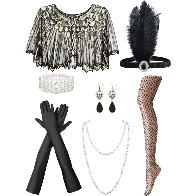 Women Accessories Pack - Conjunto de Acessórios dos Anos 1920