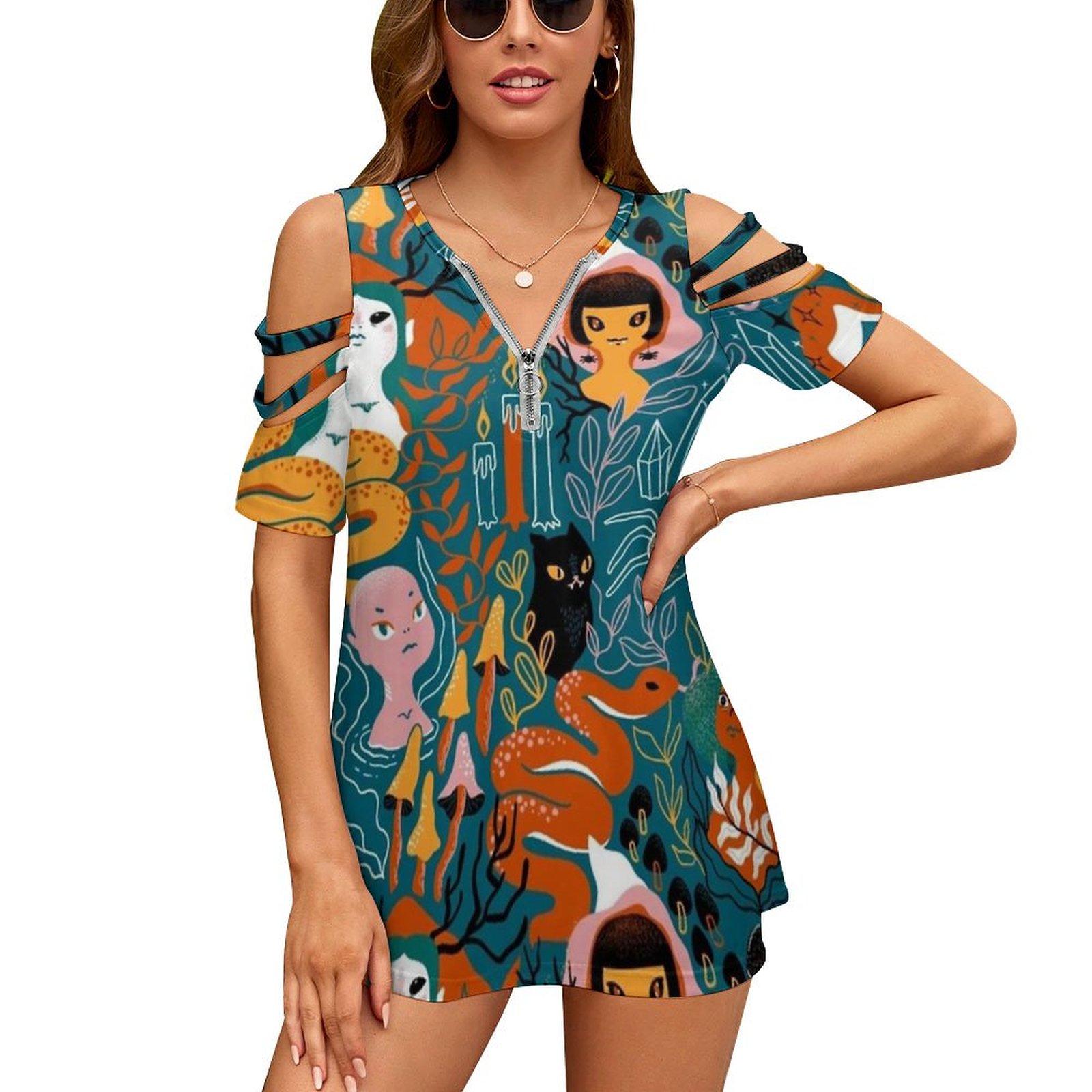 Women Accessories Vector - Coven. Irmãs Mágicas Bruxas. Nova moda
