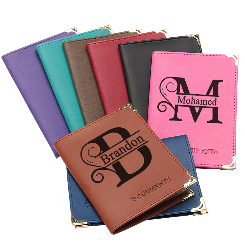 Women Accessories Business Name - Porta-passaporte com nome personalizado para homens