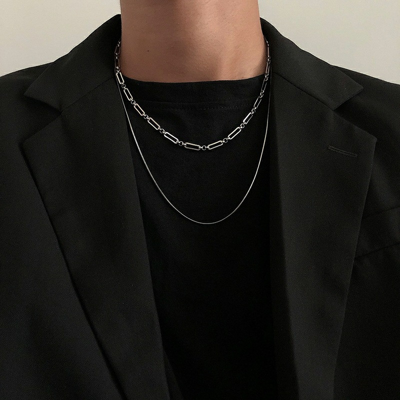 Women'S Emo Accessories - 2023 moda aço inoxidável stee dupla