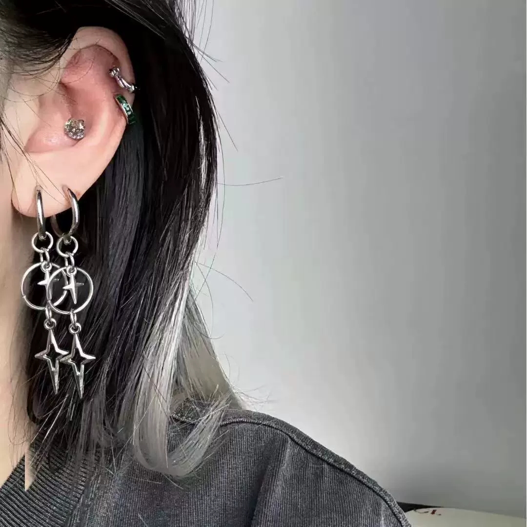 Personalizado punk cruz estrel - Women'S Emo Accessories avaliação e preço