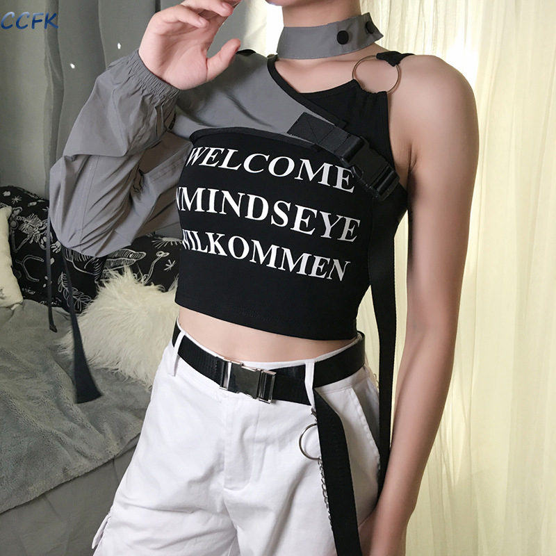 Top de Streetwear Estético Ref - Women'S Emo Accessories avaliação e preço