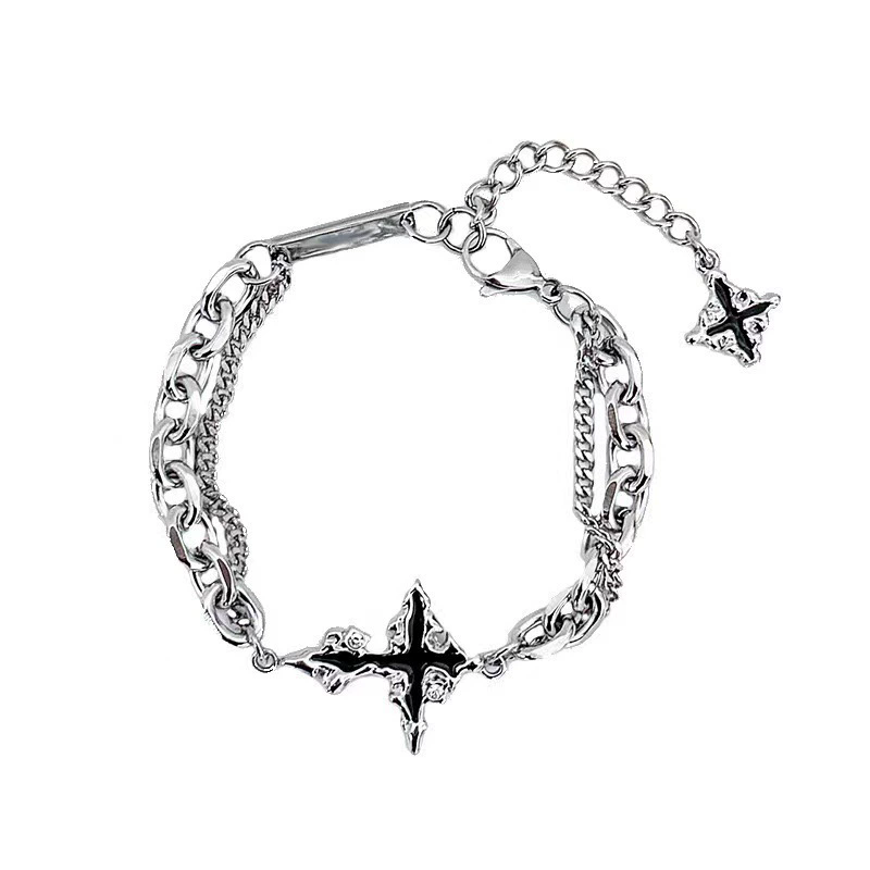 Punk preto cruz pingente corre - Women'S Emo Accessories avaliação e preço
