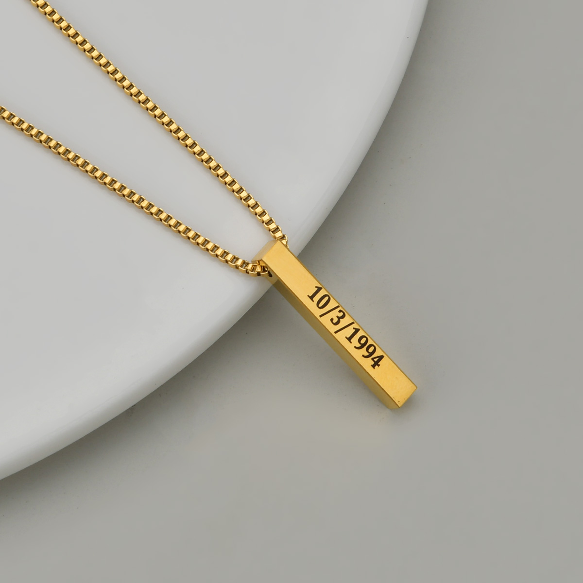 Quatro lados gravura nome data - Women Accessories Gift Box avaliação e preço