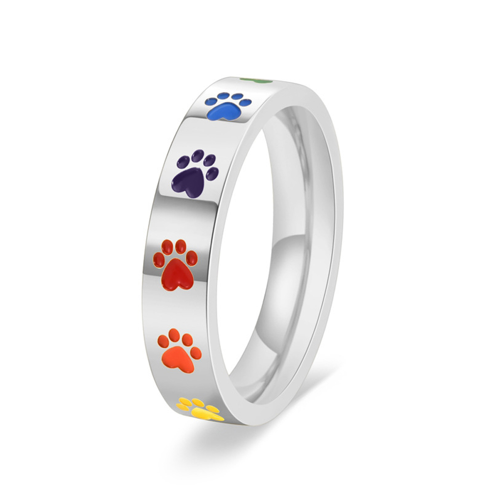 Anel de impressão de cachorro  - Women'S Accessories Rainbow Shops avaliação e preço