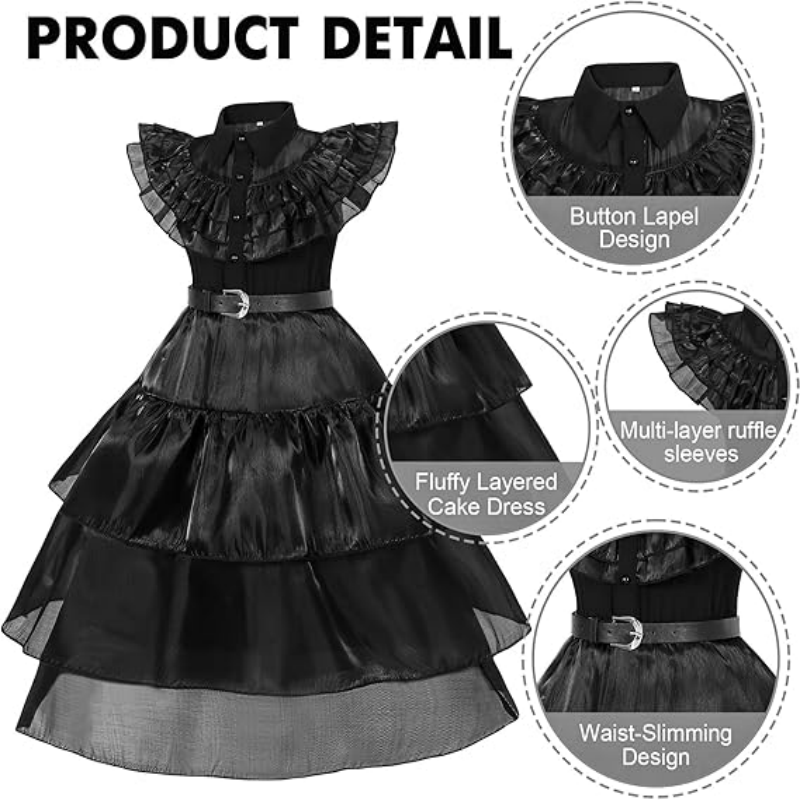 Vestido de Princesa Bruxa Negr - Women'S Clothing And Accessories avaliação e preço