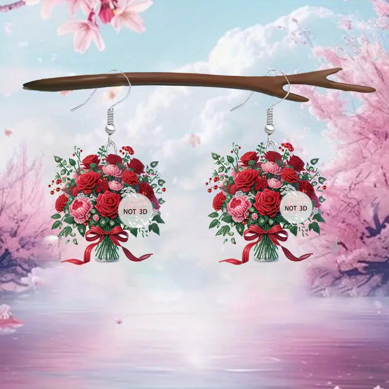Brincos de Acrílico 2D Planos  - Women Accessories Bouquet avaliação e preço