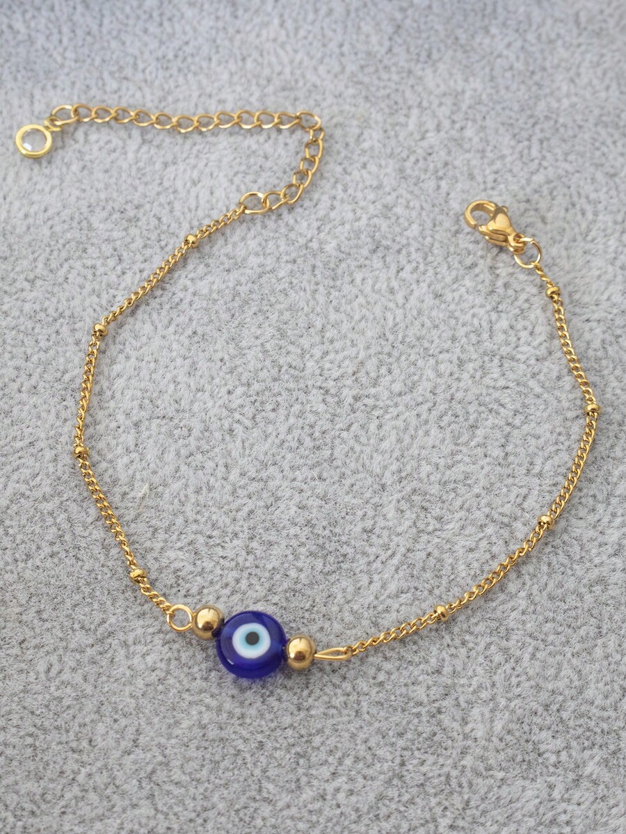 1 unidade de pulseira delicada - Evil Eye Bracelet avaliação e preço