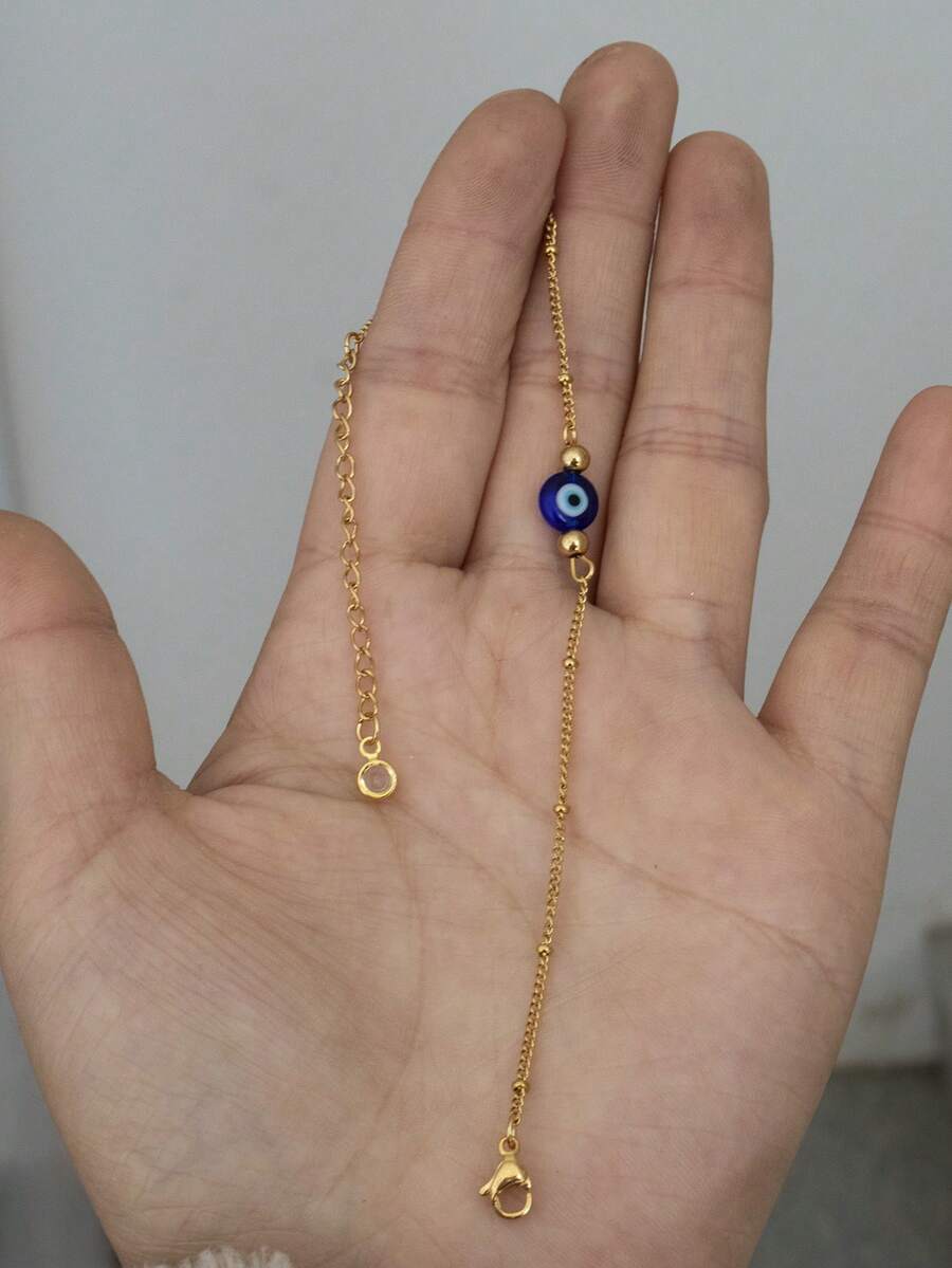 1 unidade de pulseira delicada - Evil Eye Bracelet avaliação e preço