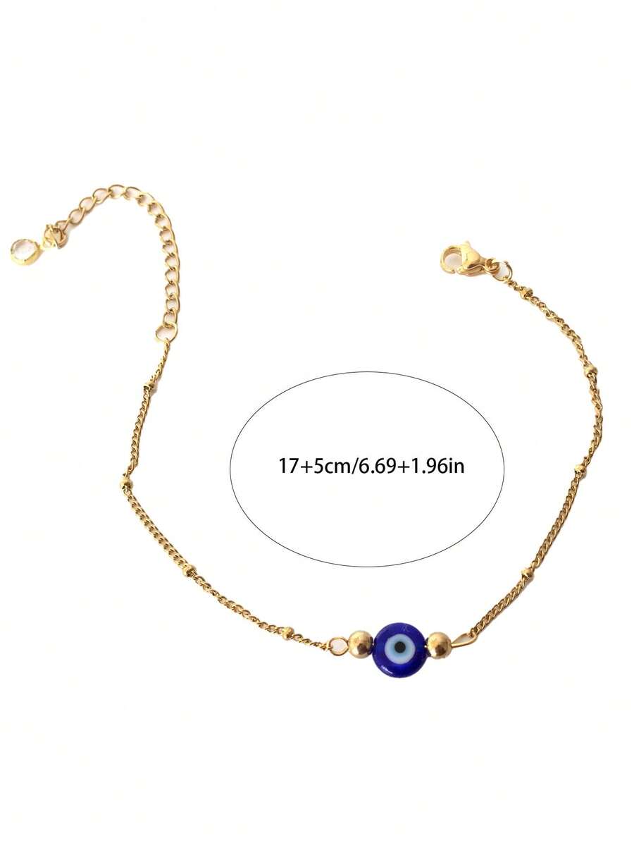 1 unidade de pulseira delicada - Evil Eye Bracelet avaliação e preço