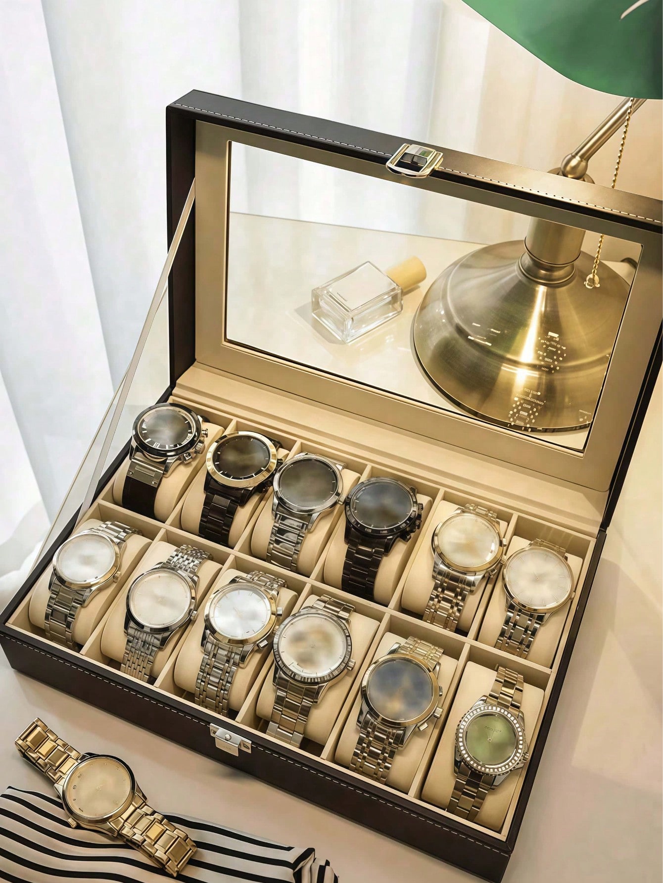 Caixa de Relógio de Couro com  - Women Accessories Gift Box avaliação e preço