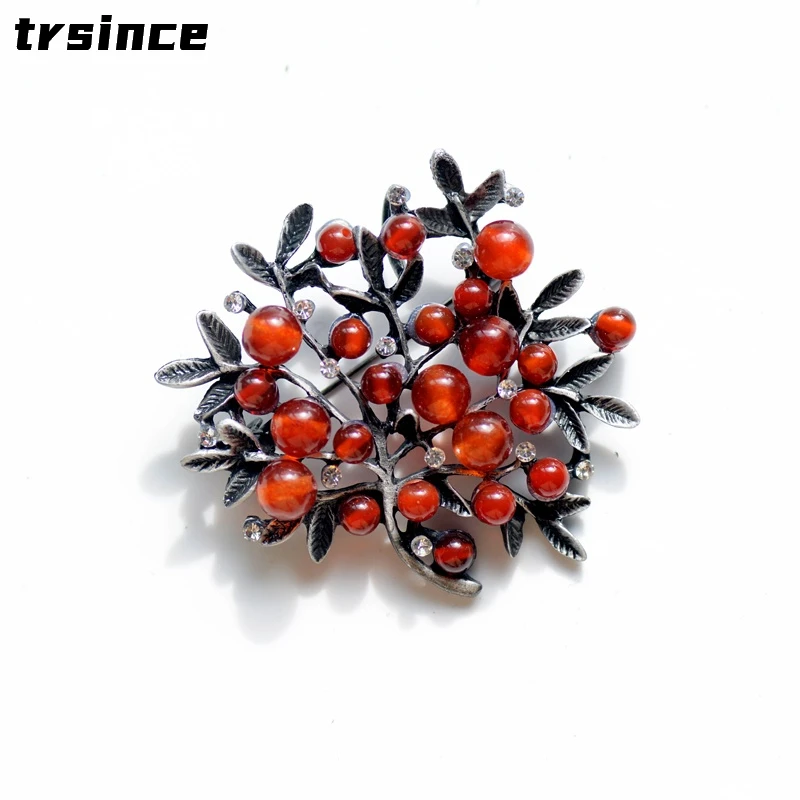Broche de strass vermelho para - Women Accessories Bouquet avaliação e preço