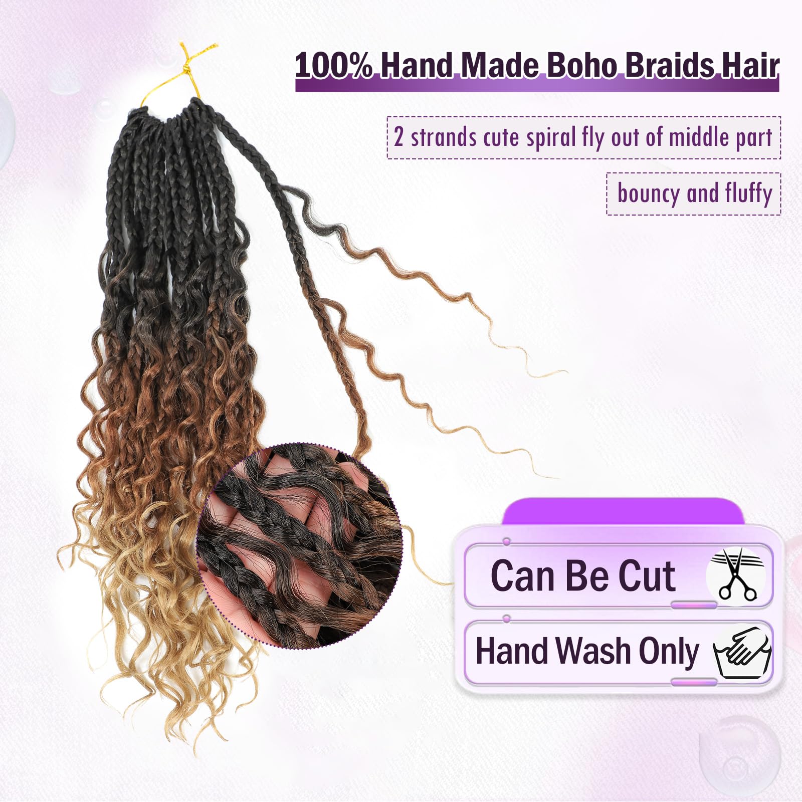 Cabelo Sintético Trançado de C - Women Accessories Pack avaliação e preço
