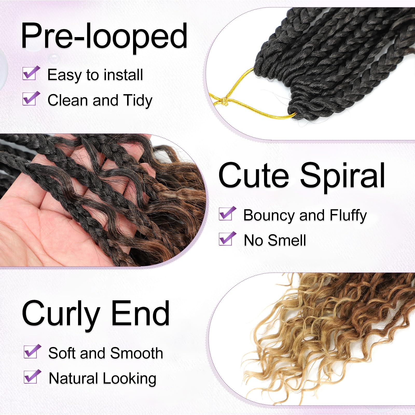 Cabelo Sintético Trançado de C - Women Accessories Pack avaliação e preço