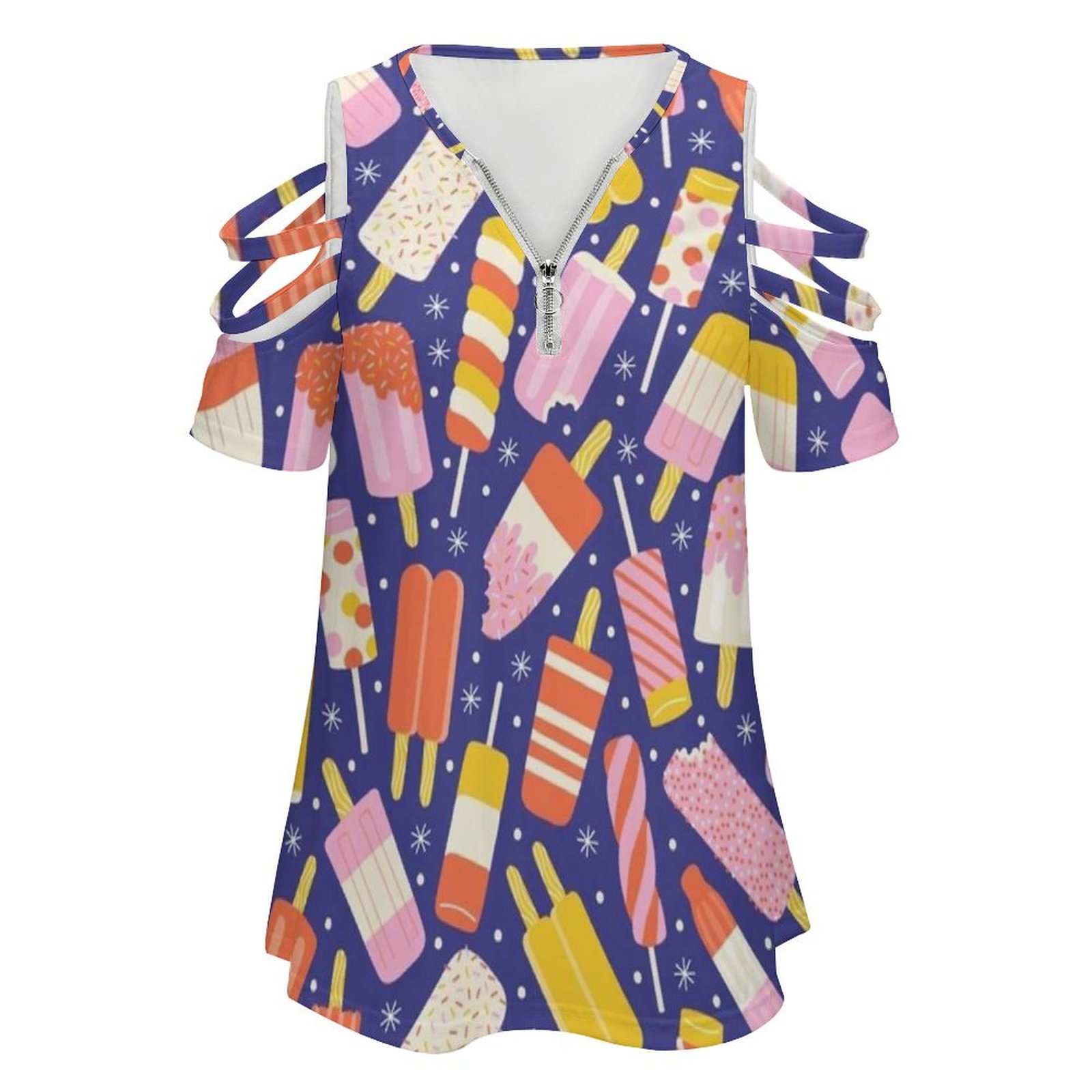 Popsicles nova moda zip fora d - Women Accessories Vector avaliação e preço