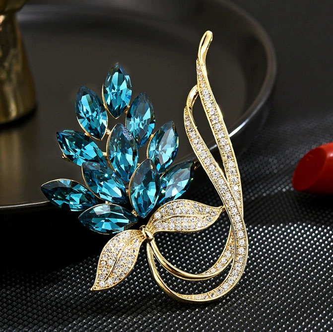 Broches de Moda com Strass par - Women Accessories Bouquet avaliação e preço