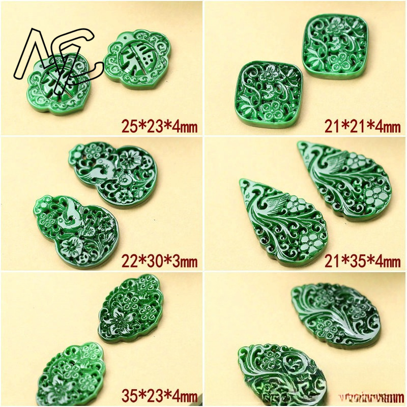 2 Peças DIY Esmeralda Verde Na - Woman Accessory avaliação e preço