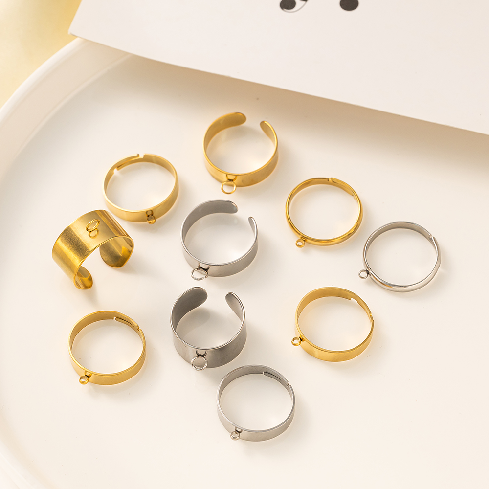 5 pçs/lote aço inoxidável cor  - Women Accessories Pack avaliação e preço