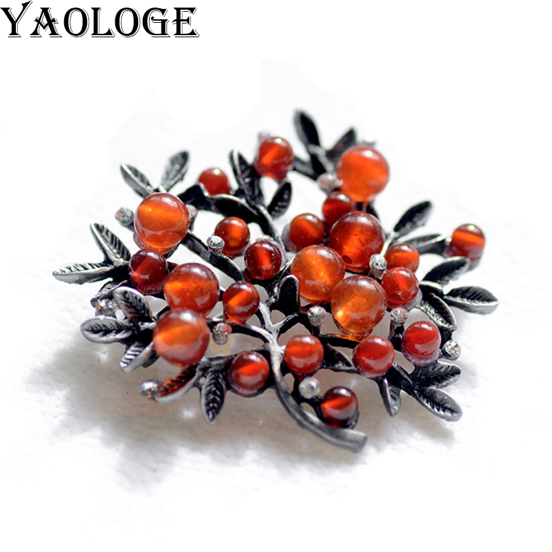 Nova pedra natural planta folh - Women Accessories Bouquet avaliação e preço