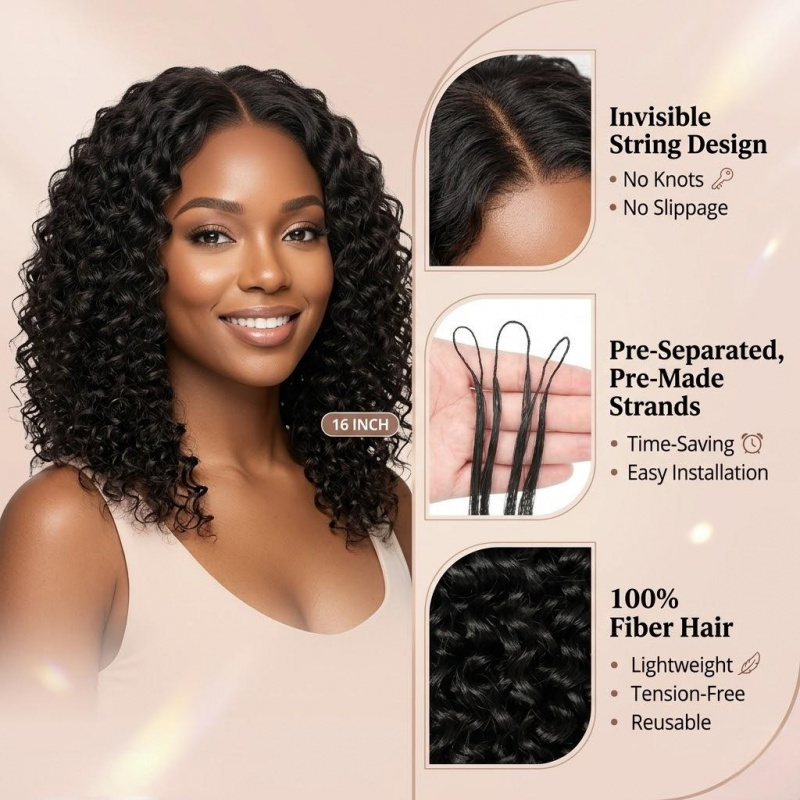Extensões de Cabelo Sintético  - Women Accessories Pack avaliação e preço